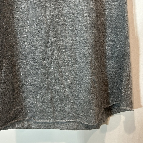 Chaser light weight cotton short ruffle sleeve mini dress heather grey medium - Picture 4 of 5